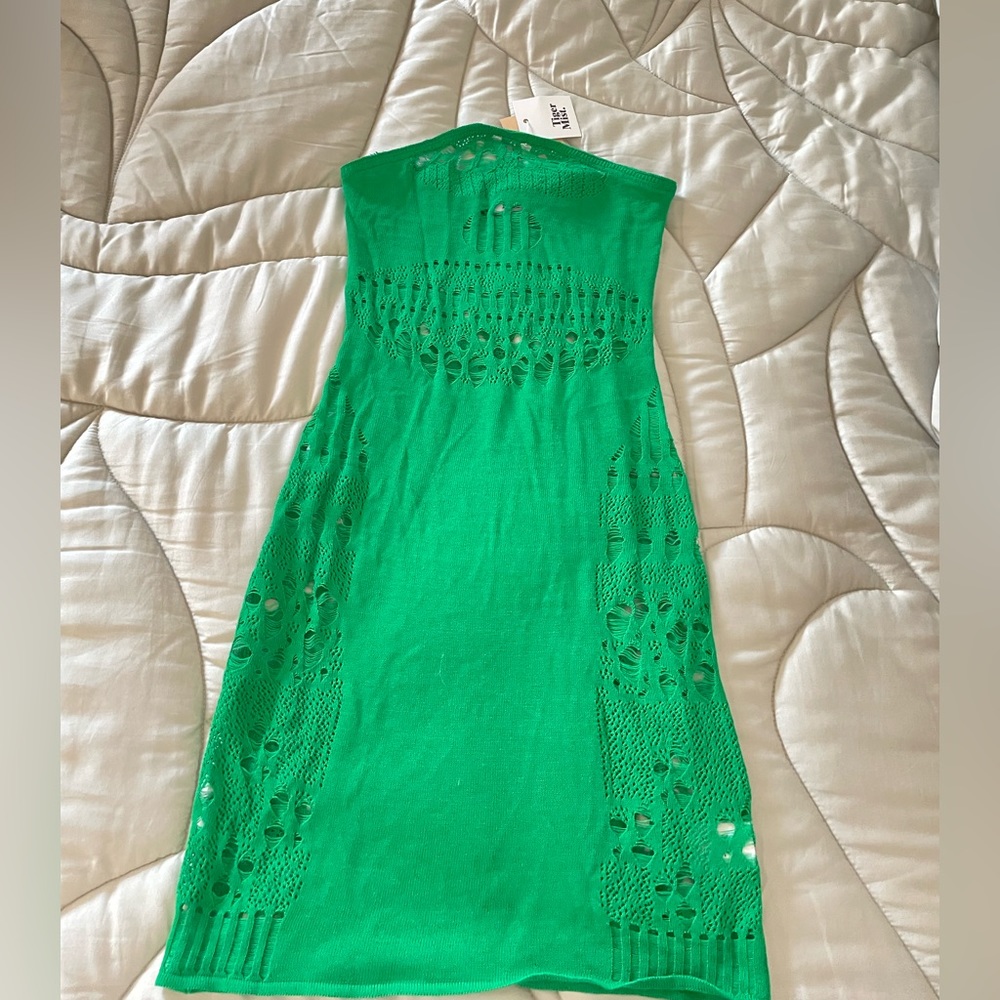 COPY - TIGER MIST: GREEN CASUAL/GOING OUT DRESS|
|Size: Medium|